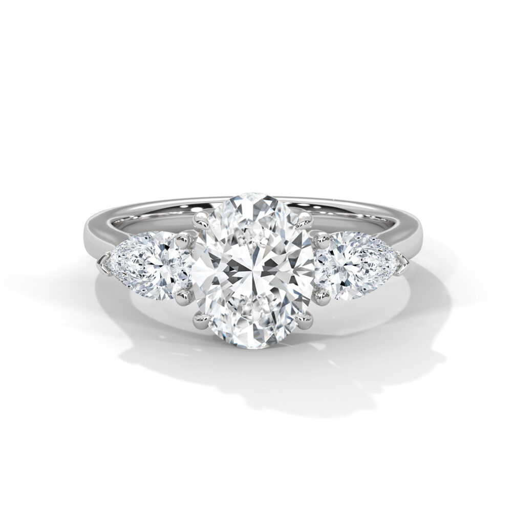 2 CT Oval Lab Grown Diamond Engagement Ring for Women - Image 5