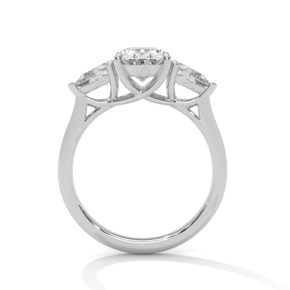 2 CT Oval Lab Grown Diamond Engagement Ring for Women - Image 8