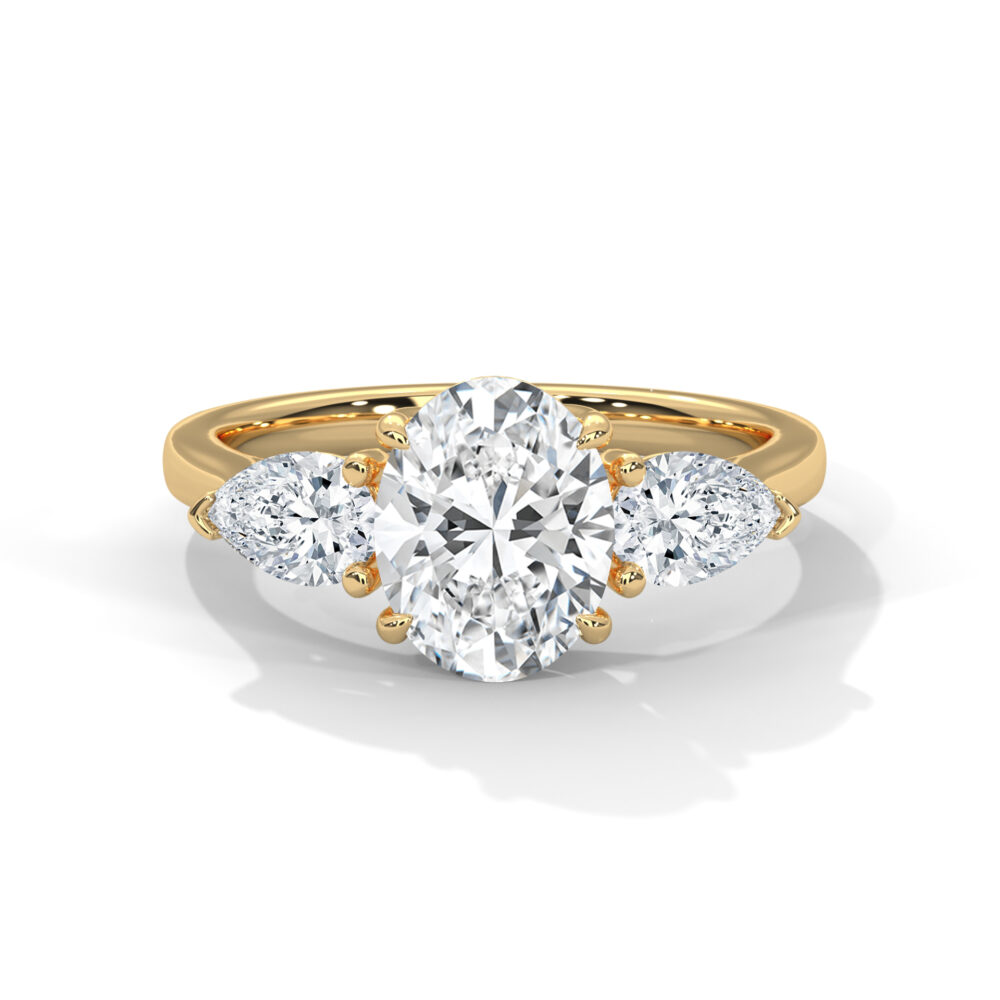 2 CT Oval Lab Grown Diamond Engagement Ring for Women - Image 9