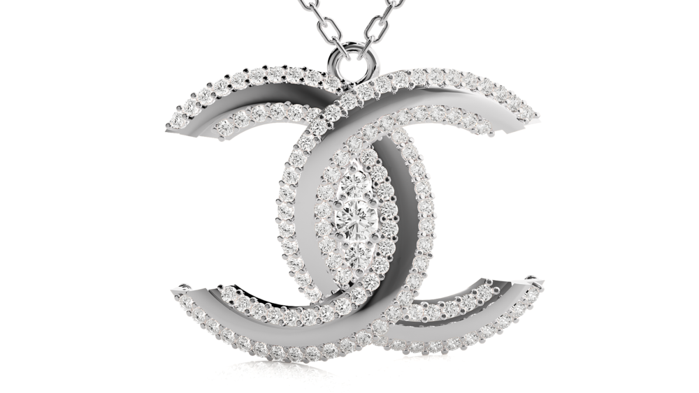 Unique Round Lab Grown Diamond Pendant - Image 4