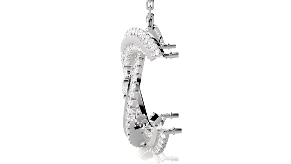 Unique Round Lab Grown Diamond Pendant - Image 6