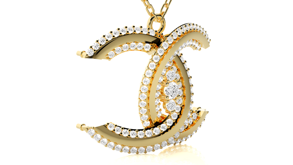 Unique Round Lab Grown Diamond Pendant - Image 8