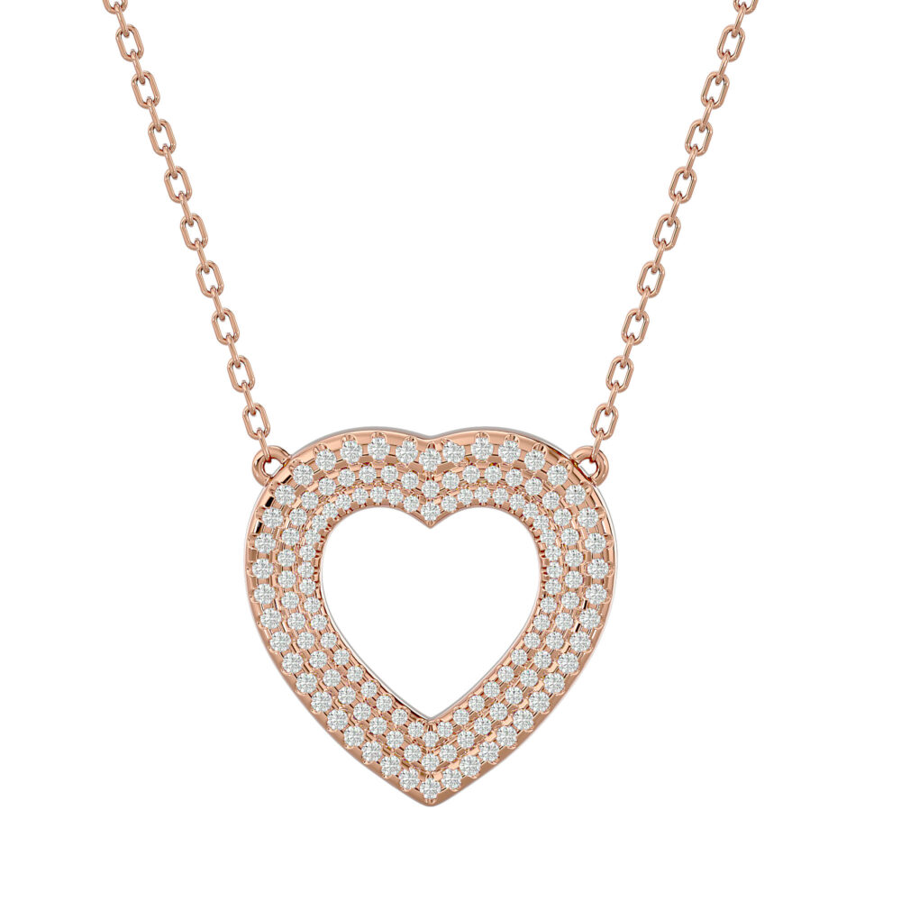 Heart shaped Round Lab Grown Diamond - Image 3