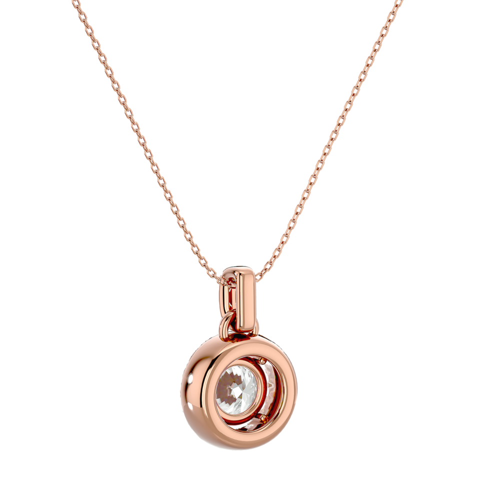 1 CT Round Solitaire Lab Grown Diamond Pendant - Image 10