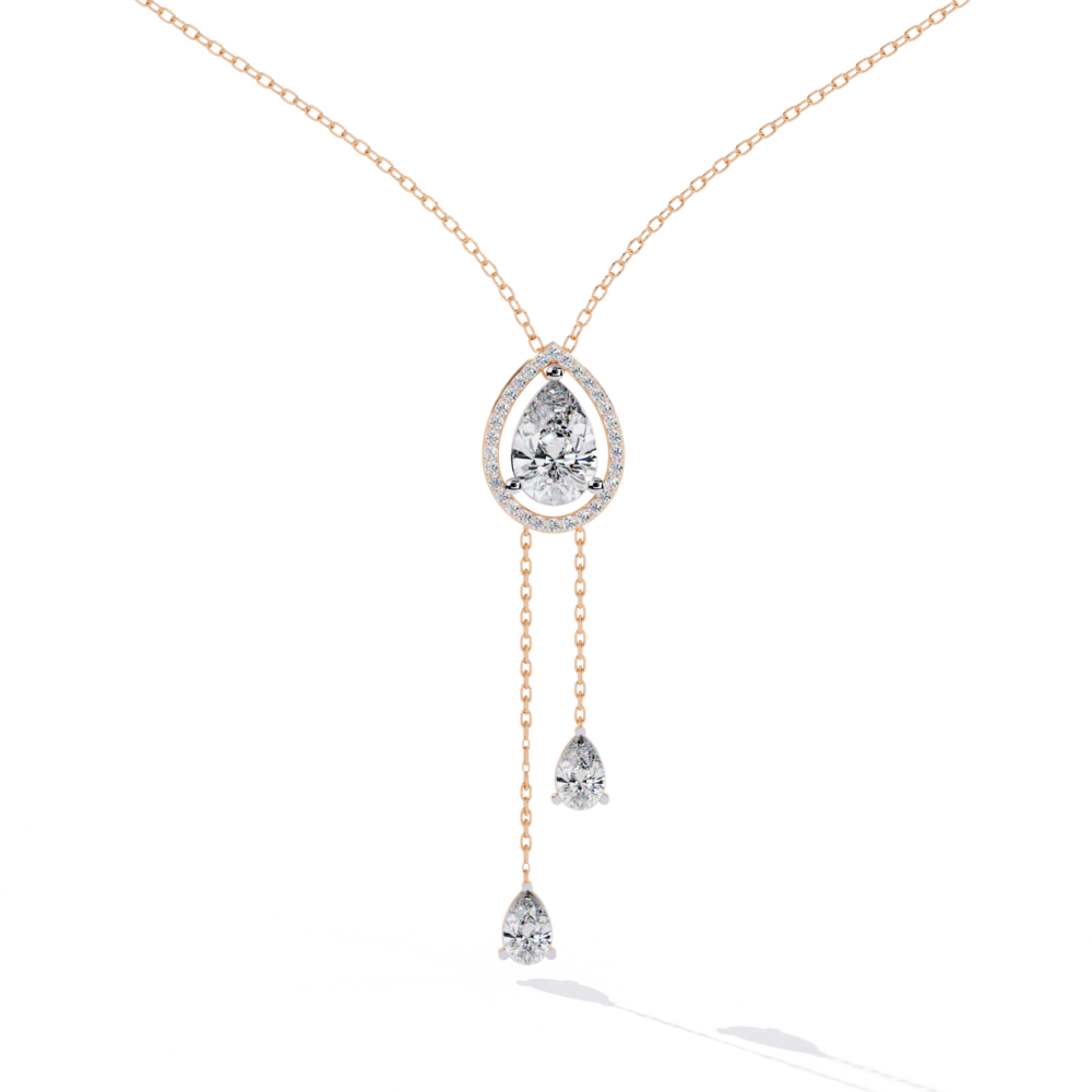 Pear Lab Grown Diamond Pendant