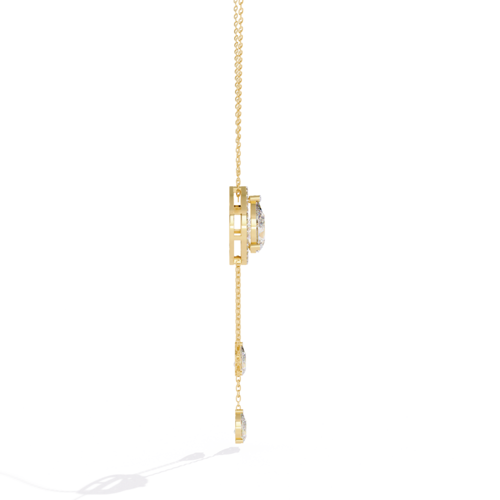 Pear Lab Grown Diamond Pendant - Image 3