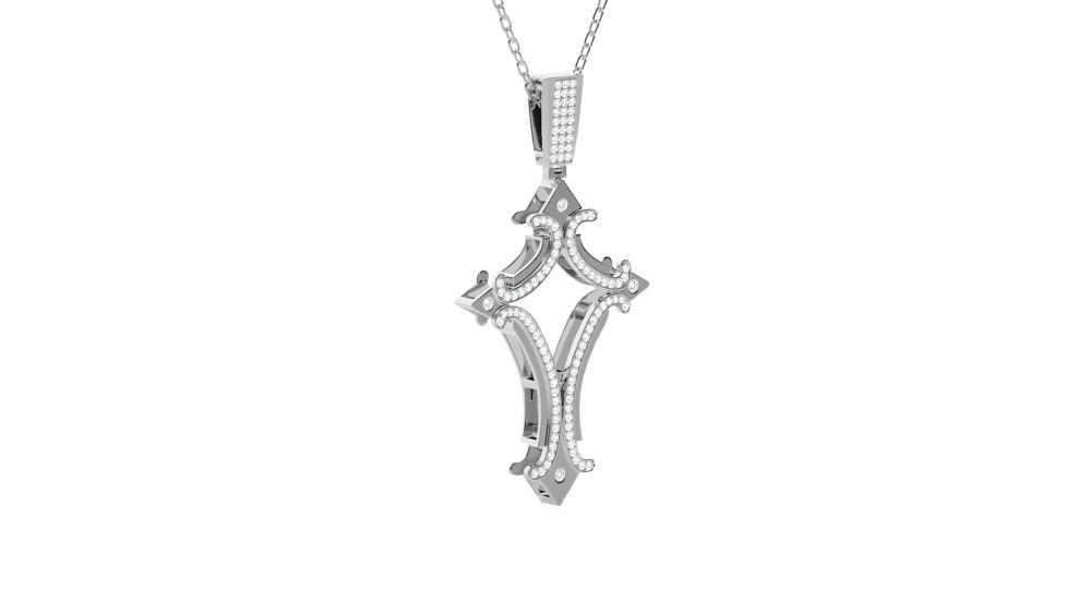 Cross Lab Grown Diamond Pendant - Image 2