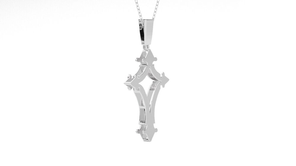 Cross Lab Grown Diamond Pendant - Image 3