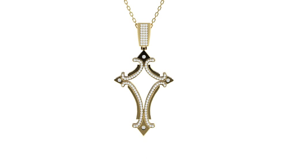 Cross Lab Grown Diamond Pendant - Image 4
