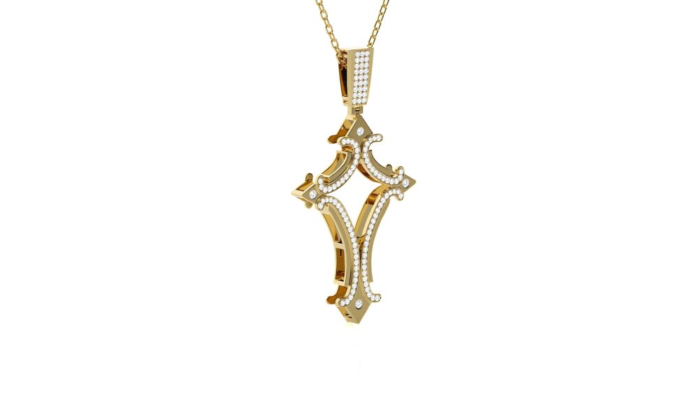 Cross Lab Grown Diamond Pendant - Image 5