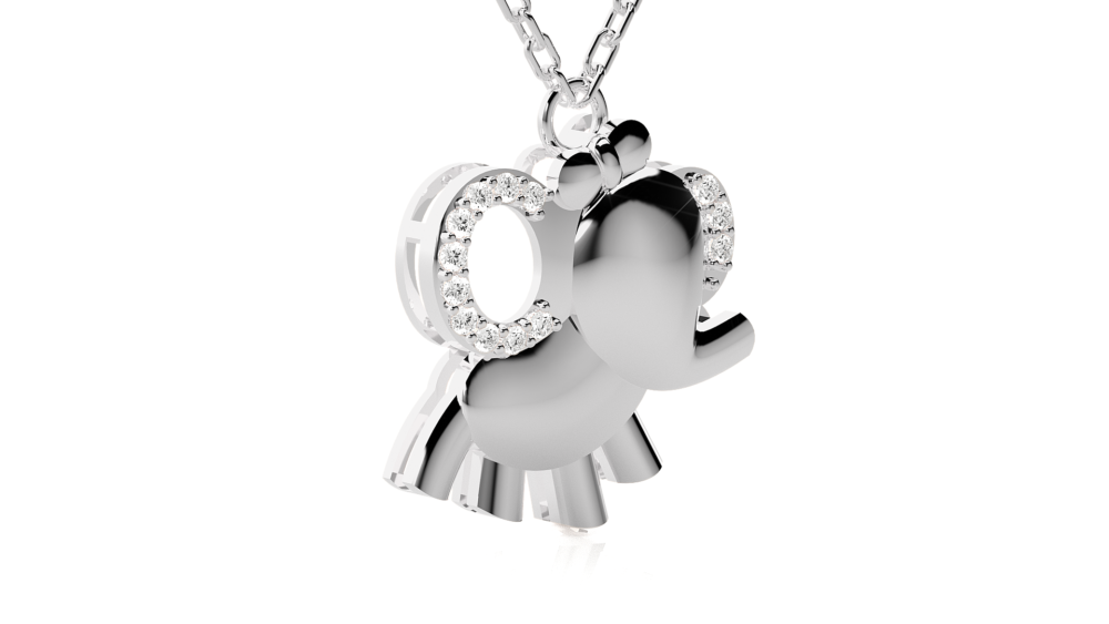 Crown Lab Grown Diamond Pendant - Image 7