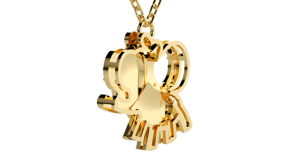 Crown Lab Grown Diamond Pendant - Image 3