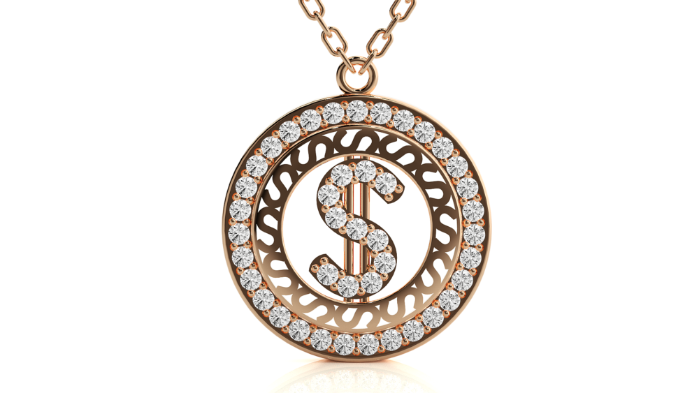 Dollar Lab Grown Diamond Pendant - Image 4