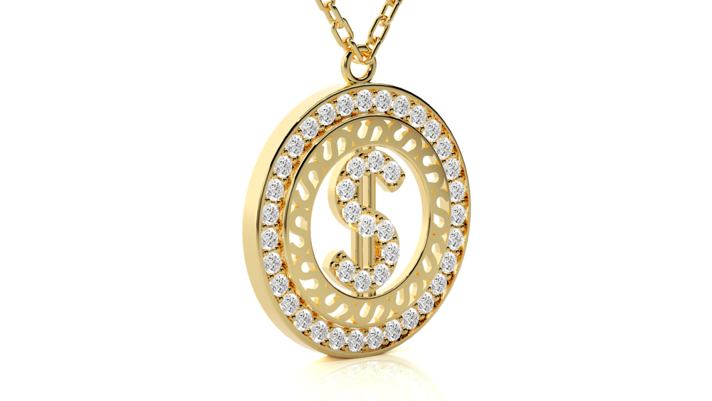 Dollar Lab Grown Diamond Pendant - Image 2
