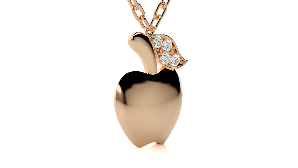 Apple Lab Grown Diamond Pendant - Image 5