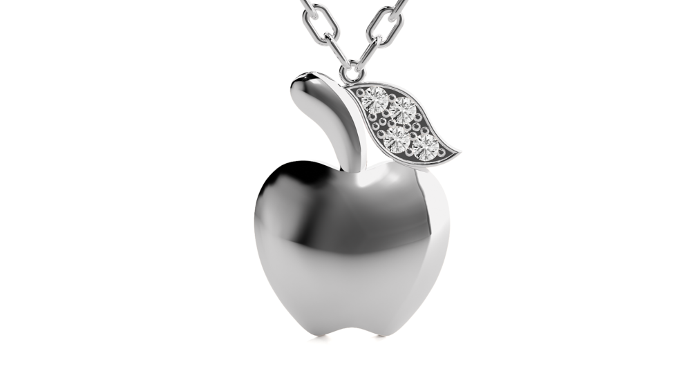 Apple Lab Grown Diamond Pendant - Image 7