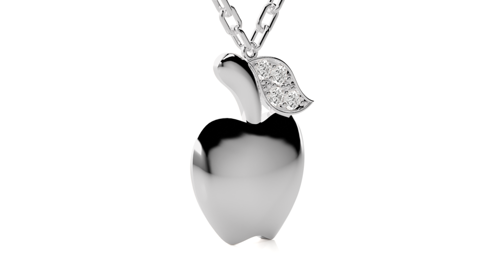 Apple Lab Grown Diamond Pendant - Image 8