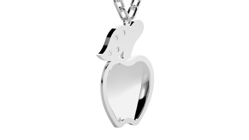 Apple Lab Grown Diamond Pendant - Image 9