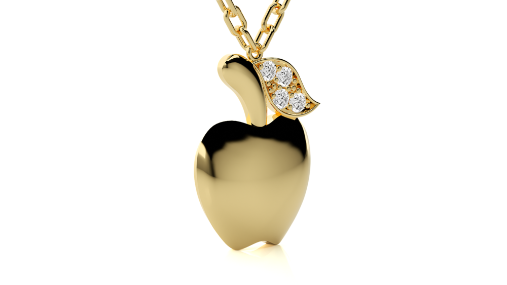 Apple Lab Grown Diamond Pendant - Image 2