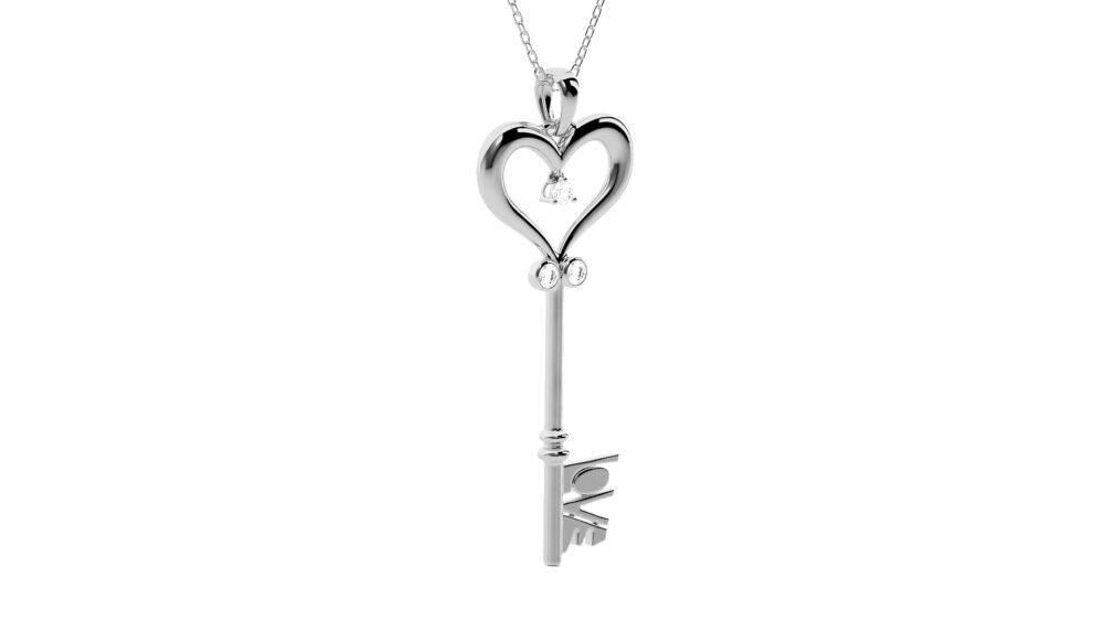 Love Key Lab Grown Diamond Pendant - Image 2