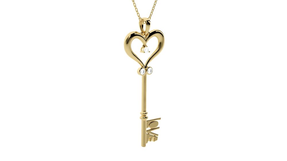 Love Key Lab Grown Diamond Pendant - Image 5