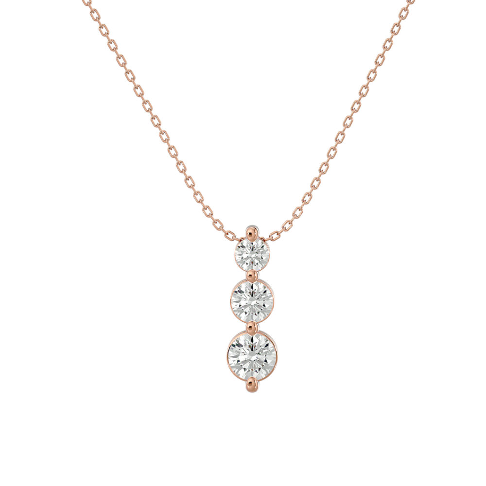 Round Lab Grown Diamond Pendant