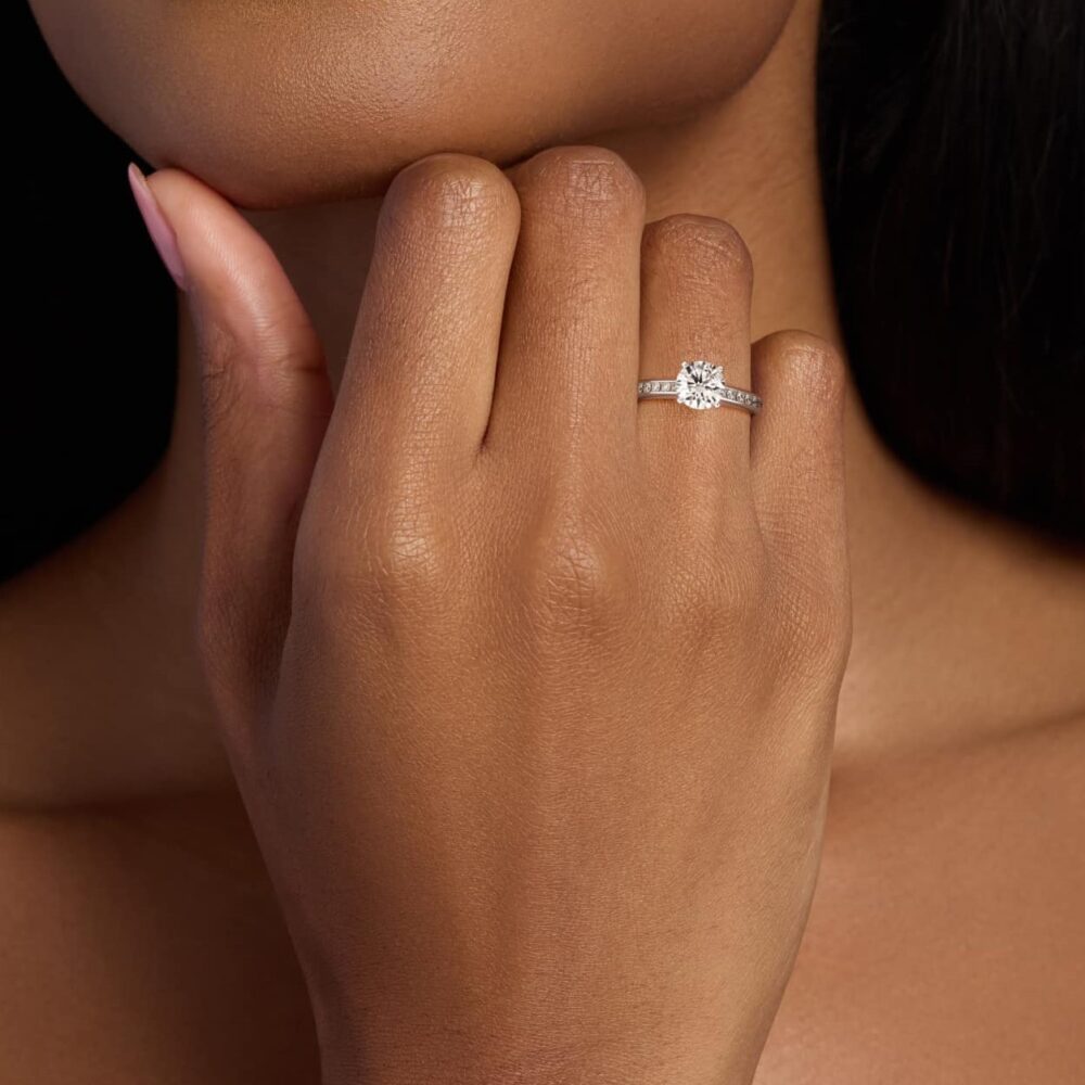.80 CT Round Lab Grown Eco Friendly Diamond Ring for Women - Image 8