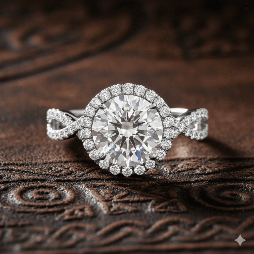 2 CT Pear Brilliant Cut Lab Grown Diamond Engagement Ring for Women
